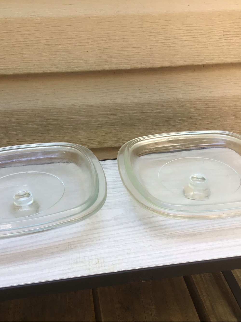 Two Pyrex P-7-C Smaller Square Replacement Casserole Lids - Picture 4 of 6
